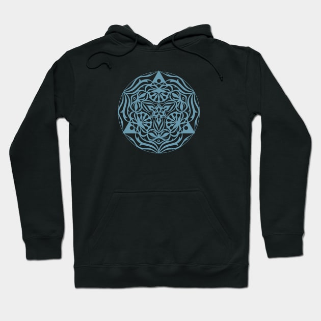 Elegant floral mandala Hoodie by inamandalart